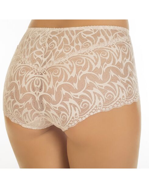 Bragas de cintura alta beige Solenne