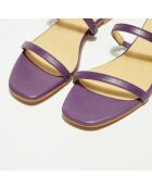 Mules en Cuir violettes