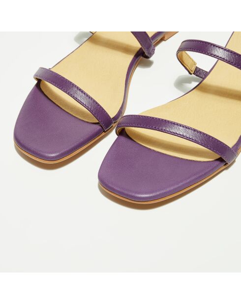 Mules en Cuir violettes