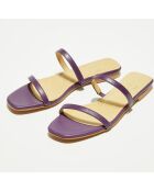 Mules en Cuir violettes