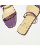 Mules en Cuir violettes