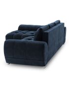 Canapé d'angle Gauche Velours convertible avec Coffre de Rangement Nuage bleu roi - 285x192x92 cm