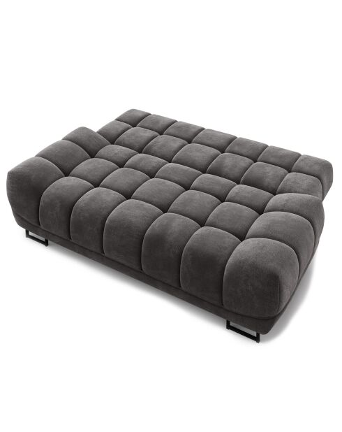 Canapé Velours convertible avec Coffre de Rangement Cirrus marron foncé - 215x112x90 cm