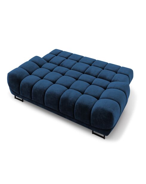 Canapé Velours convertible avec Coffre de Rangement Cirrus bleu roi - 215x112x90 cm