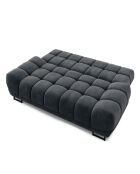 Canapé Velours convertible avec Coffre de Rangement Cirrus gris foncé - 215x112x90 cm