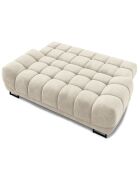 Canapé Velours convertible avec Coffre de Rangement Cirrus beige - 215x112x90 cm