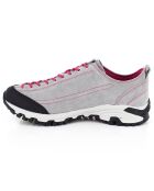 Aloa fushia/grijze fluwelen leren wandelschoenen