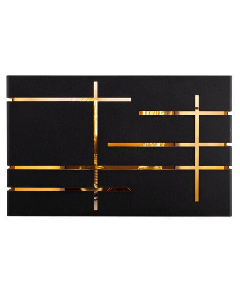 Lámpara de pared negra 622 - 35x10x22 cm
