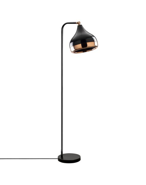 Lampadaire Yildo cuivre/noir - 30x17x120 cm