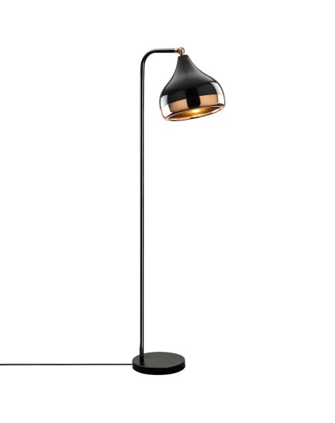 Lampadaire Yildo cuivre/noir - 30x17x120 cm