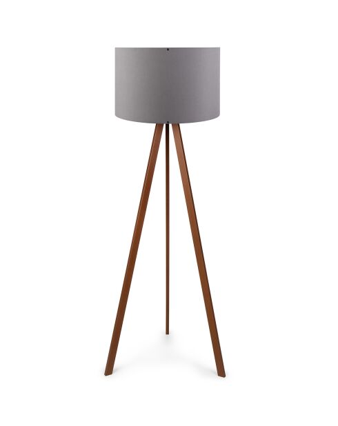 Lampadaire Ayd gris/marron - 38x140x200 cm