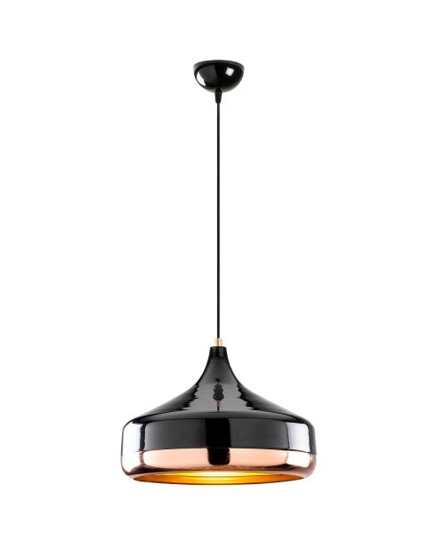 Suspension Yildo cuivre/noir - 36x122 cm