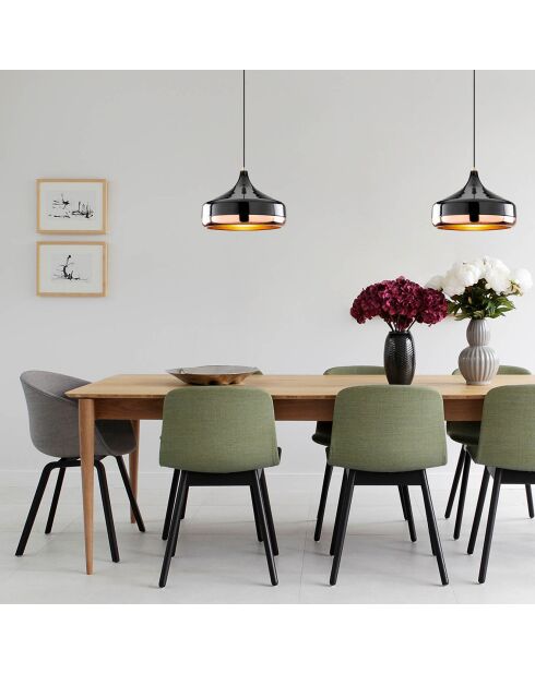 Suspension Yildo cuivre/noir - 36x122 cm