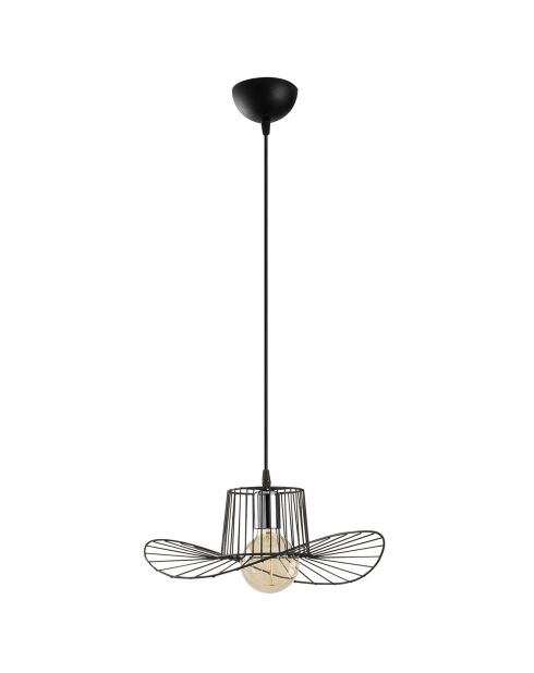Sospensione nera Tel - 38x110 cm