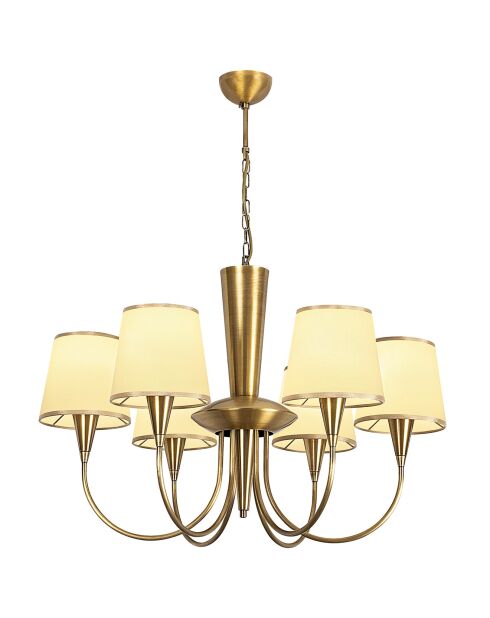 Lustre Pardo bronze/blanc - 75x85 cm