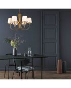 Lustre Pardo bronze/blanc - 75x85 cm