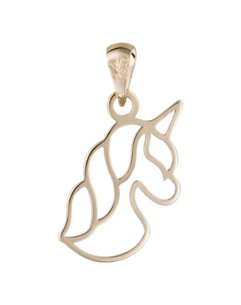 Pendentif Licorne or jaune