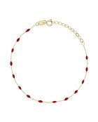 Bracelet Amada Email rouge or jaune