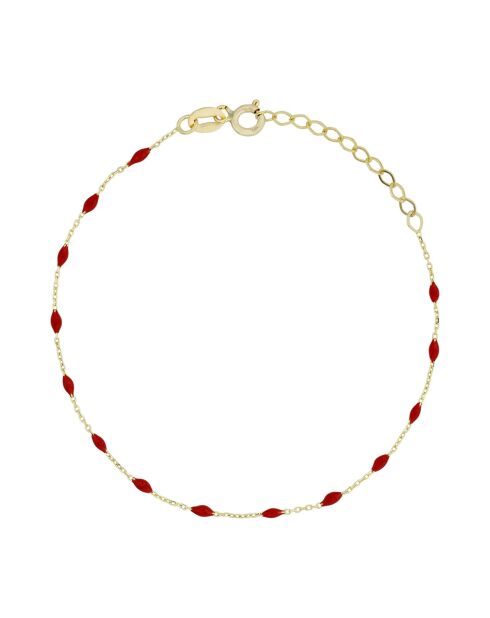 Bracelet Amada Email rouge or jaune