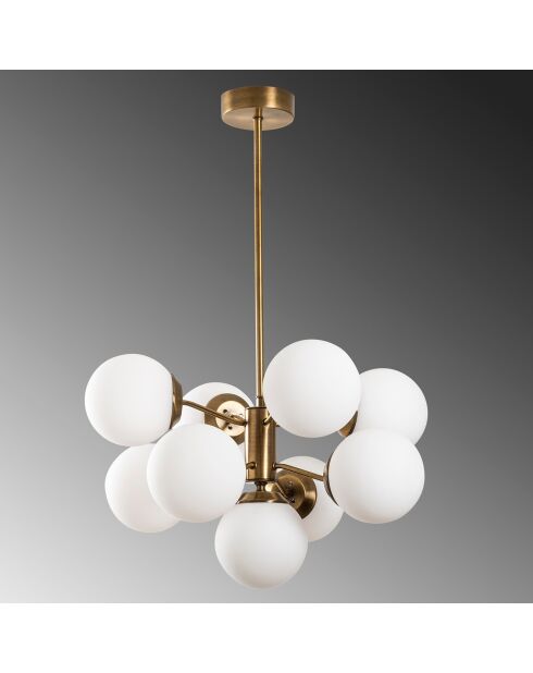 Lampadario bianco Mudoni - 70x80 cm