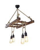 Suspension Merdiven Halat Noyer - 80x34x60 cm