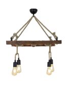Suspension Merdiven Halat Noyer - 80x34x60 cm