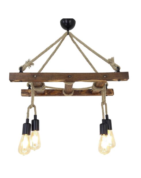 Suspension Merdiven Halat Noyer - 80x34x60 cm