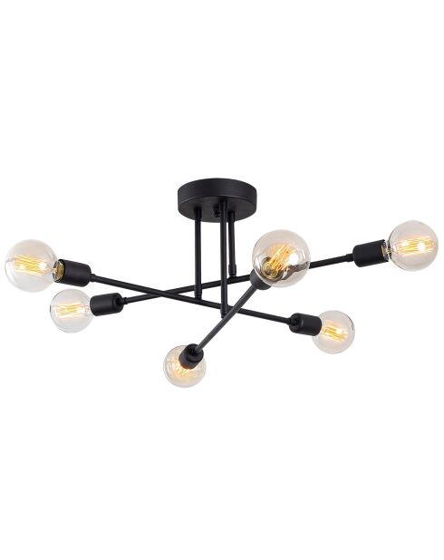 Plafonnier Flower noir - 64x64x30 cm