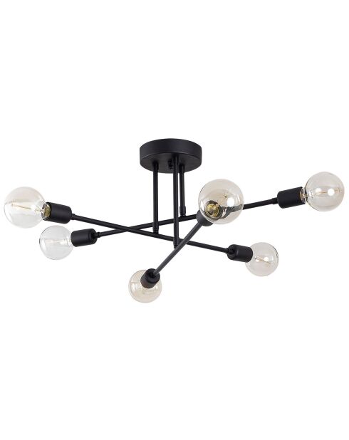 Plafonnier Flower noir - 64x64x30 cm