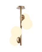 Lampadario Faze dorato - 32x53 cm
