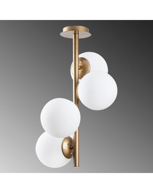 Lampadario Faze dorato - 32x53 cm