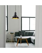 Lampadario Berceste nero - 32x32x78 cm