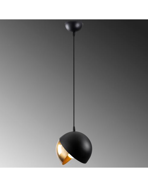 Sospensione Berceste nera/oro - 20x114 cm