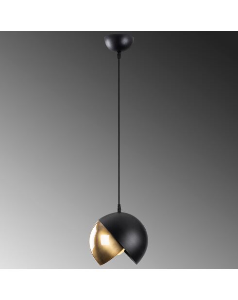 Sospensione Berceste nera/oro - 20x114 cm