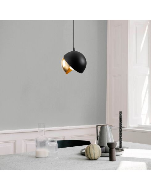 Sospensione Berceste nera/oro - 20x114 cm
