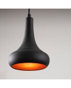 Lampadario Berceste nero - 16x117 cm