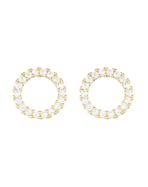 Boucles d'oreilles Moon or jaune