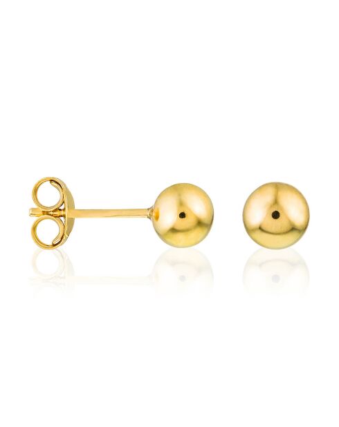 Boucles d'oreilles Puce or jaune Ø 3 mm