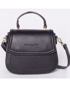 Black Gil Schultertasche aus Leder - 24X19X12 cm
