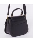 Black Gil Schultertasche aus Leder - 24X19X12 cm