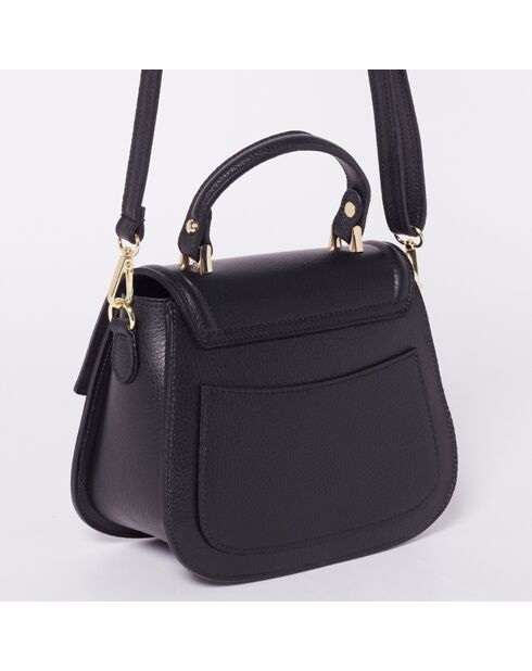 Black Gil leren schoudertas - 24X19X12 cm