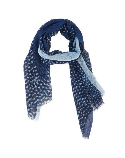 Écharpe Dries en Coton marine - 50x190 cm