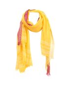 Étole Solila en Coton & Viscose jaune - 120x180 cm