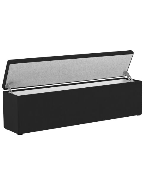 Coffre de rangement Astro noir - 160x47 cm