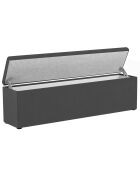 Coffre de rangement Astro gris foncé - 180x47 cm
