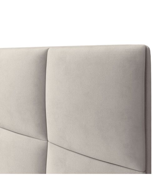 Tête de lit en Velours Begonia beige clair - 180 cm