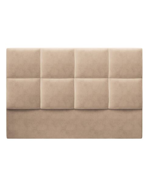 Tête de lit en Velours Begonia beige - 160 cm