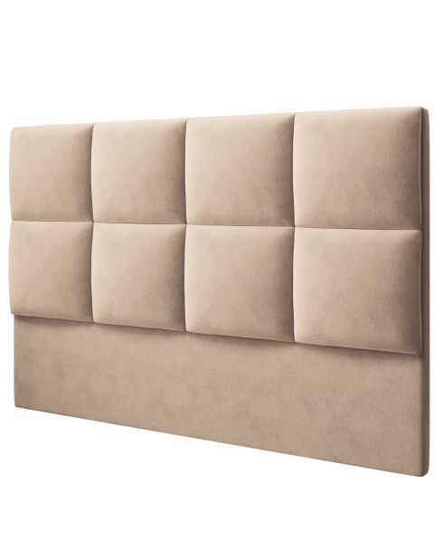 Tête de lit en Velours Begonia beige - 180 cm