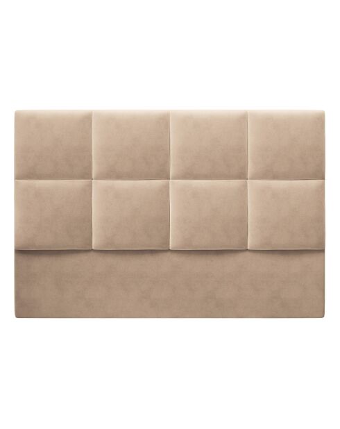 Tête de lit en Velours Begonia beige - 200 cm