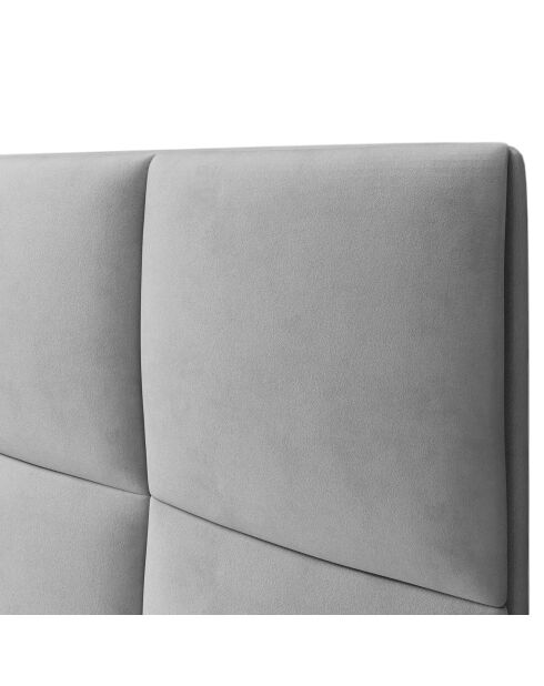 Tête de lit en Velours Begonia gris clair - 160 cm